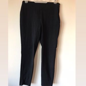 Skinny black work pants, ankle length